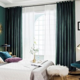 Max Verduisteringsgordijn Op Maat Gemaakt Gordijn Fluweel Imitatie Donker Effen Kleur Slaapkamer