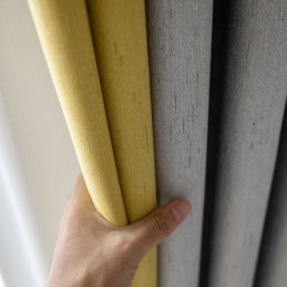 Dubbele Kleuren Splitsgordijn Op Maat Gemaakt Gordijn Moderne Eenvoudige Semi-Verduisterende Woonkamer Slaapkamer Stof