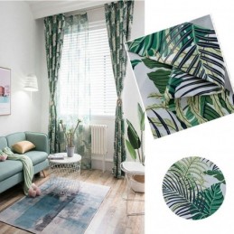 Groen Bladgordijn Op Maat Gemaakt Gordijn Jungle Thema Romantisch Amerikaans Landelijk Slaapkamer Woonkamer Verduisteringsstof