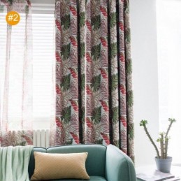 Groen Bladgordijn Op Maat Gemaakt Gordijn Jungle Thema Romantisch Amerikaans Landelijk Slaapkamer Woonkamer Verduisteringsstof