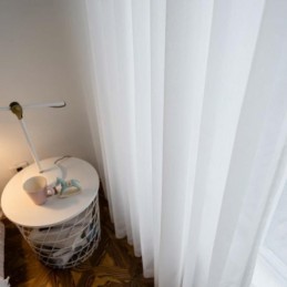 Witte Ademende Transparante Gordijnen Op Maat Gemaakt, Moderne, Eenvoudige Woonkamer, Slaapkamer, Studeerkamerstof