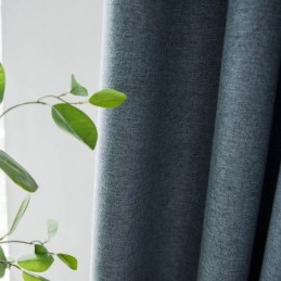 Effen Blauw Verduisteringsgordijn Op Maat Gemaakt Gordijn Moderne Eenvoudige Woonkamer Slaapkamer Stof