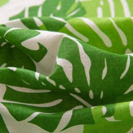 Gordijn Met Bananenbladprint, Op Maat Gemaakt, Scandinavische Stijl, Woonkamer, Slaapkamer, Studeerkamer, Semi-Verduisterende Stof