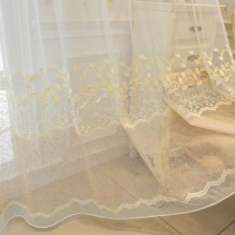 Nordic Sheer Gordijn Op Maat Gemaakt Gordijn Wijnstok Borduurwerk Woonkamer Slaapkamer