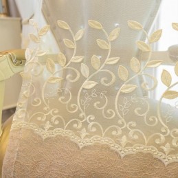 Nordic Sheer Gordijn Op Maat Gemaakt Gordijn Wijnstok Borduurwerk Woonkamer Slaapkamer