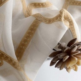 Honingraat Borduurwerk Transparant Gordijn Op Maat Gemaakt Gordijn Amerikaans Abstract Woonkamer Slaapkamer Stof