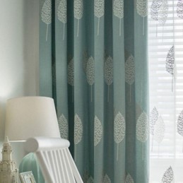 Nordic Gordijn Op Maat Gordijn Katoen Linnen Minimalistisch Blad Borduurwerk