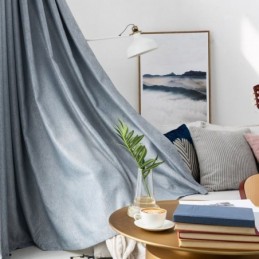 Elegante Verduisteringsgordijnen Op Maat Gemaakt, Effen Kleur, Slaapkamer, Kantoor