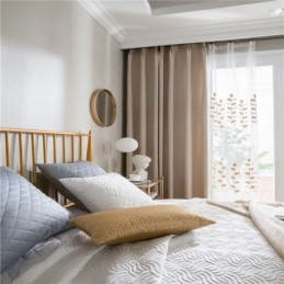 Vlas Verduisteringsgordijn Op Maat Gemaakt Gordijn Effen Kleur Milieuvriendelijke Kamerverduistering