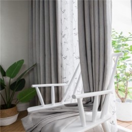 Vlas Verduisteringsgordijn Op Maat Gemaakt Gordijn Effen Kleur Milieuvriendelijke Kamerverduistering