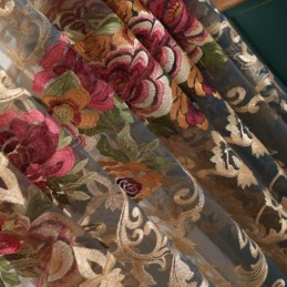 Nordic Sheer Gordijn Op Maat Gemaakt Gordijn Luxe Ademend Borduurwerk Woonkamer