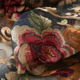 Nordic Sheer Gordijn Op Maat Gemaakt Gordijn Luxe Ademend Borduurwerk Woonkamer