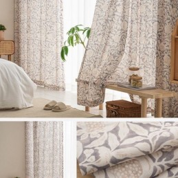 Amerikaans Bedrukt Gordijn Op Maat Gemaakt Gordijn Granaatappelbloem Polyester