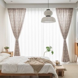 Amerikaans Bedrukt Gordijn Op Maat Gemaakt Gordijn Granaatappelbloem Polyester