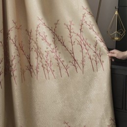 Gordijn Op Maat Gemaakt Gordijn Amerikaanse Plantenjacquard