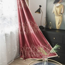 Gordijn Op Maat Gemaakt Gordijn Amerikaanse Plantenjacquard