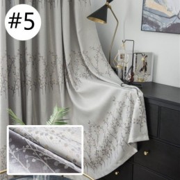 Gordijn Op Maat Gemaakt Gordijn Amerikaanse Plantenjacquard