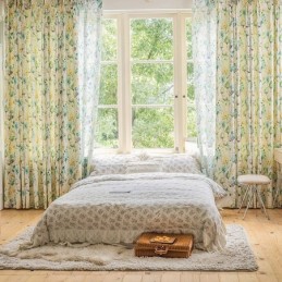 Verduisterende Gordijnen Amerikaanse Bloemenprint