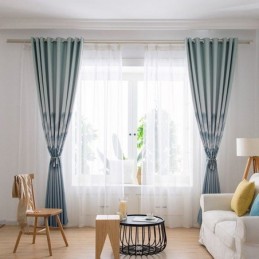 Gordijnen Met Hoge Precisie, Moderne, Eenvoudige Inkt, Landschapsafdrukken