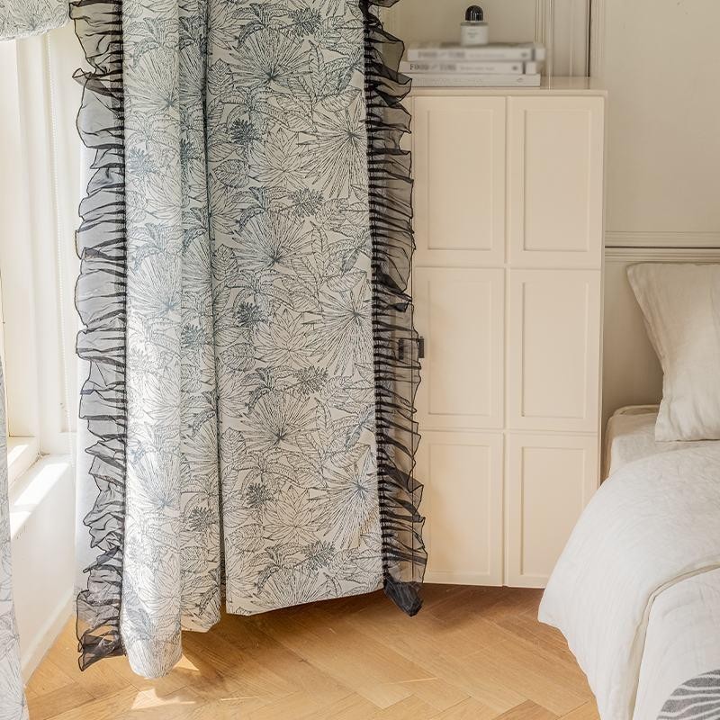 Katoenen En Linnen Gordijnen Met Amerikaanse Plantenprint