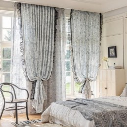 Katoenen En Linnen Gordijnen Met Amerikaanse Plantenprint