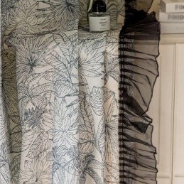 Katoenen En Linnen Gordijnen Met Amerikaanse Plantenprint