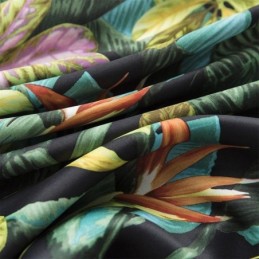 Gordijnen Met Hoge Precisie, Amerikaanse Stijl, Bedrukt Met Bladeren