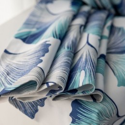 Gordijn Op Maat Gemaakt Gordijn Nordic Stijl Blad Bedrukt