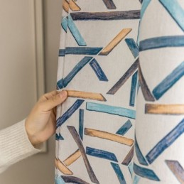 Verduisteringsgordijnen Geometrisch Bedrukt Nordic Snow Neil