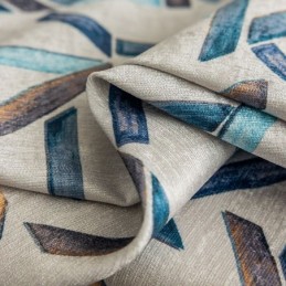 Verduisteringsgordijnen Geometrisch Bedrukt Nordic Snow Neil