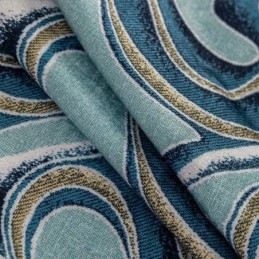 Chenille Bedrukte Gordijnen Scandinavische Verduistering