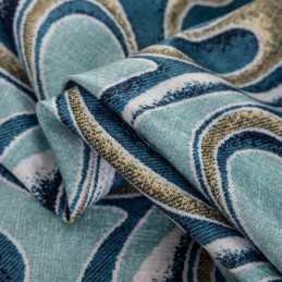 Chenille Bedrukte Gordijnen Scandinavische Verduistering