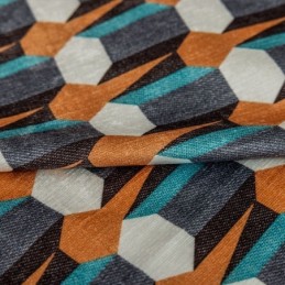 Chenille Gordijn Op Maat Gemaakt Gordijn Scandinavische Stijl Geometrisch Bedrukt Verduisterend