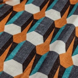 Chenille Gordijn Op Maat Gemaakt Gordijn Scandinavische Stijl Geometrisch Bedrukt Verduisterend