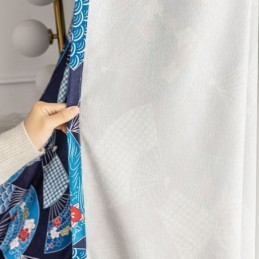 Chenille Gordijnen Nordic Fan Sub Bedrukt Verduisterend