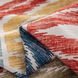 Chenille Gordijn Op Maat Gemaakt Gordijn Rhombus Bedrukt Nordic Stijl Verduisterend