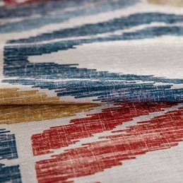 Chenille Gordijn Op Maat Gemaakt Gordijn Rhombus Bedrukt Nordic Stijl Verduisterend