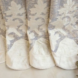 Europees Chenillegordijn Op Maat Gemaakt Gordijn Met Bloemenborduurwerk Voor Woonkamer/Slaapkamer