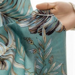 Chenille Verduisteringsgordijnen Europese Stijl Met Plantenprint