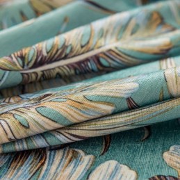 Chenille Verduisteringsgordijnen Europese Stijl Met Plantenprint