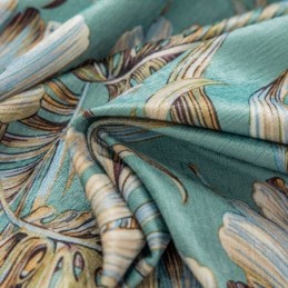 Chenille Verduisteringsgordijnen Europese Stijl Met Plantenprint