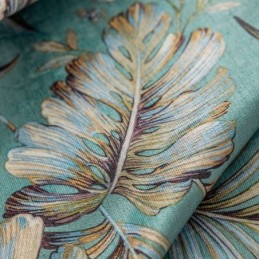 Chenille Verduisteringsgordijnen Europese Stijl Met Plantenprint