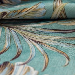 Chenille Verduisteringsgordijnen Europese Stijl Met Plantenprint