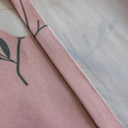 Katoenen Gordijn Op Maat Gemaakt Gordijn Met Bloemenprint In Scandinavische Stijl