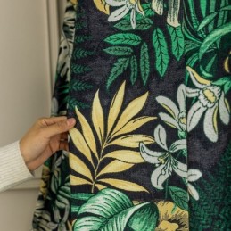 Chenille Verduisteringsgordijnen Europese Stijl Met Plantenprint