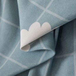 Katoenen Gordijn Op Maat Gemaakt Gordijn Met Bloemenprint In Scandinavische Stijl