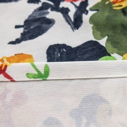 Katoenen Gordijn Op Maat Gemaakt Gordijn Met Plantenprint In Scandinavische Stijl