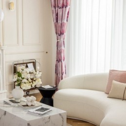 Verduisterende Gordijnen Nordic Chenille Bedrukt