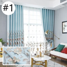 Nordic Verduisteringsgordijnen Met Bloemenborduurwerk Voor Woonkamer En Slaapkamer