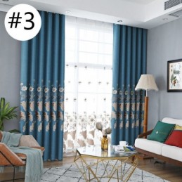 Nordic Verduisteringsgordijnen Met Bloemenborduurwerk Voor Woonkamer En Slaapkamer